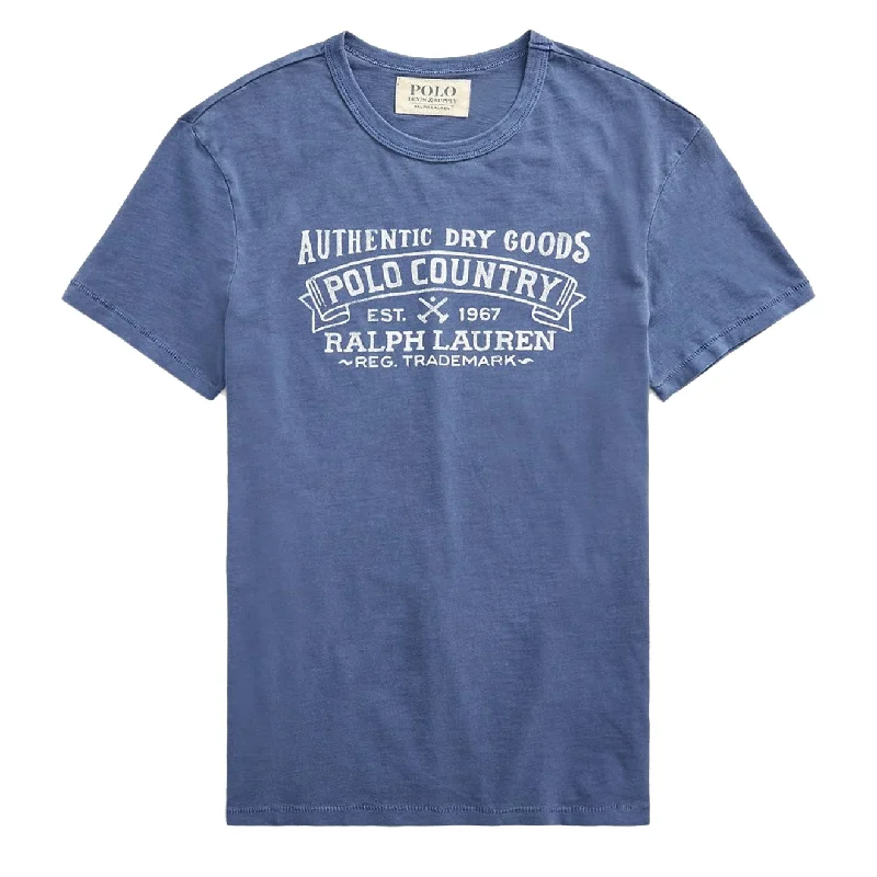 Don't Miss Polo Ralph Lauren Custom Slim Fit Graphic T-Shirt Light Navy
