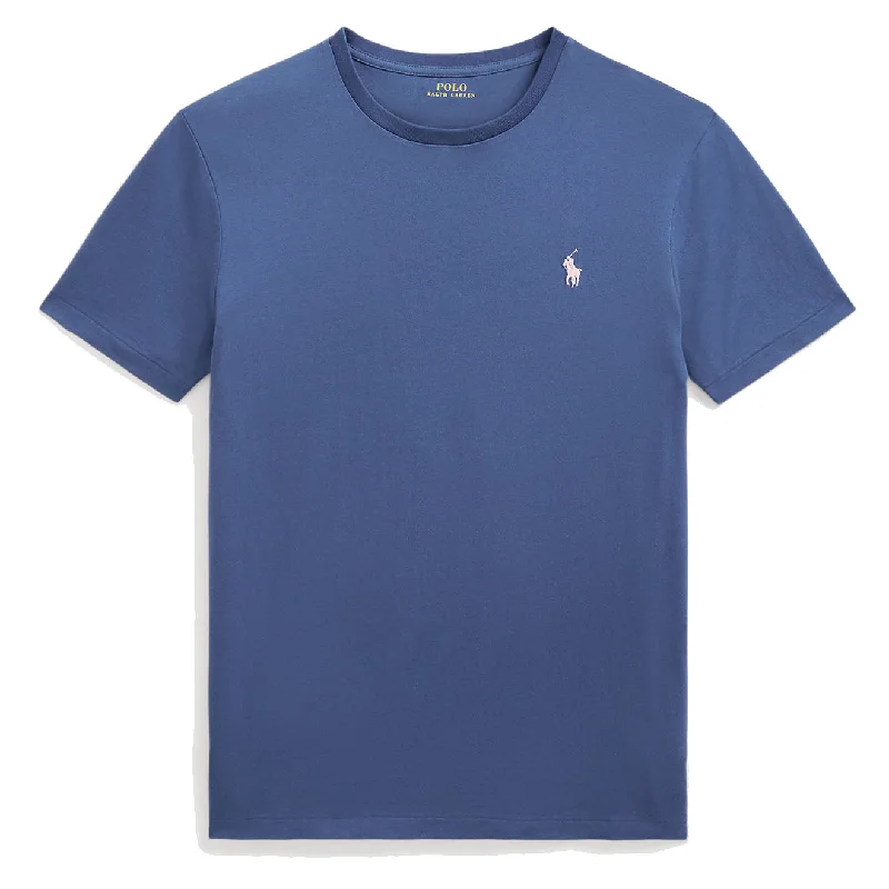 Discount Mania Polo Ralph Lauren Custom Slim Fit Jersey Crewneck T-Shirt Old Royal