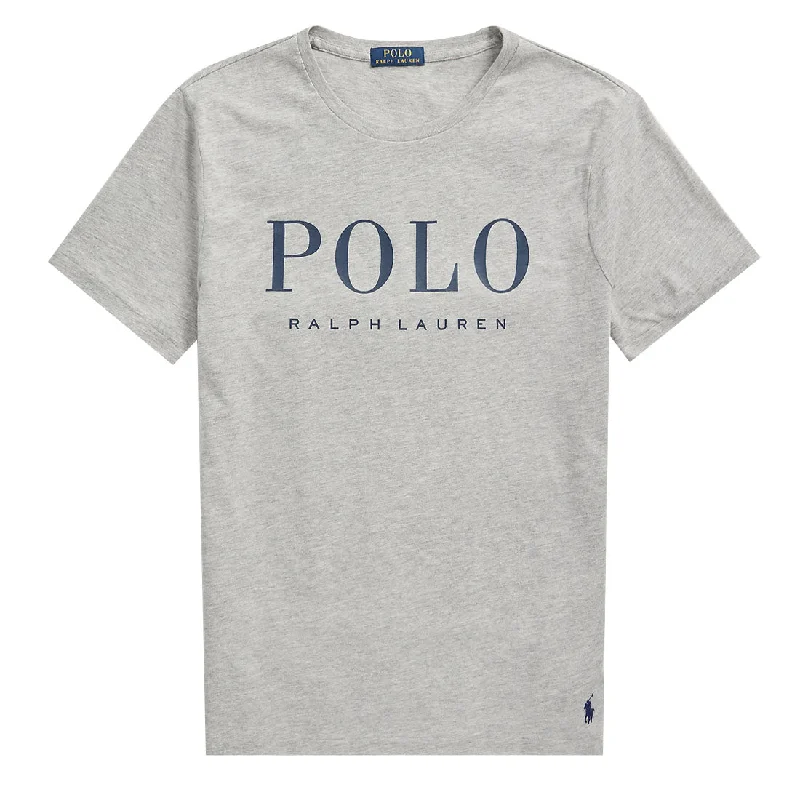 Clearance Items Polo Ralph Lauren Custom Slim Fit Logo Jersey T-Shirt Andover Heather / Dark Cobalt