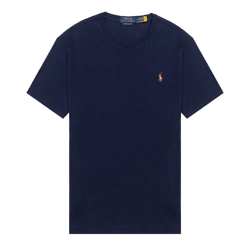 Instant Savings Polo Ralph Lauren Custom Slim Fit Soft Cotton T-Shirt Refined Navy