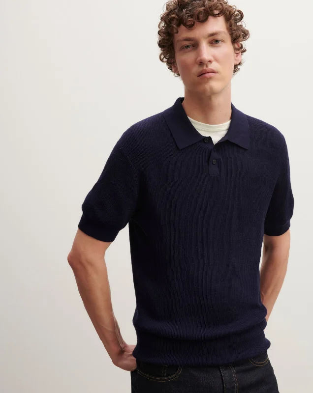 Exclusive Deal Extrafine ribbed polo shirt