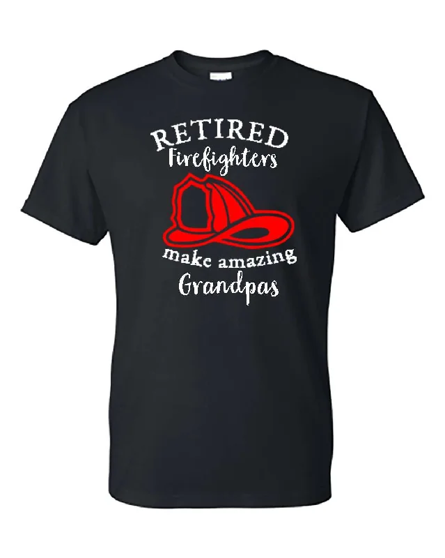 Deep Discounts "Retired firefighters make amazing Grandpas" Design, Firefighter T-Shirt