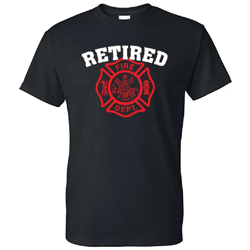 Don't Wait "Retired" Design, Firefighter T-Shirt