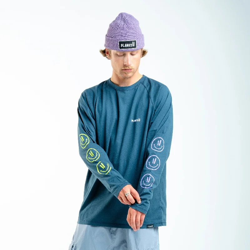 Stock Clearance Men's Rave Face Organic Long Sleeve T-Shirt