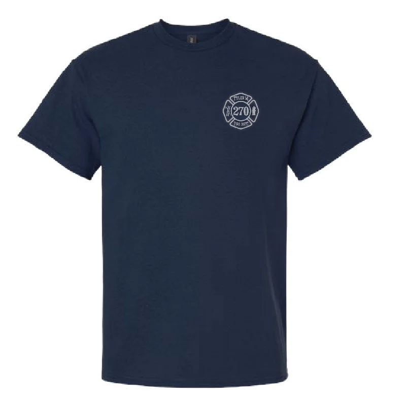 Exclusive Deal Reflective Maltese Cross Block Design, Firefighter T-Shirt