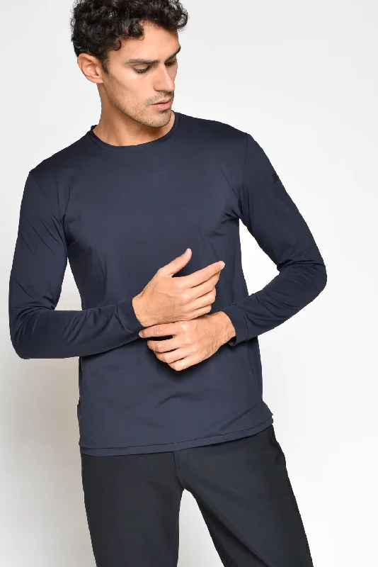 Weekend Bargains to Cherish Rrd T-shirt M/l Tess. Tecnico Blu Uomo