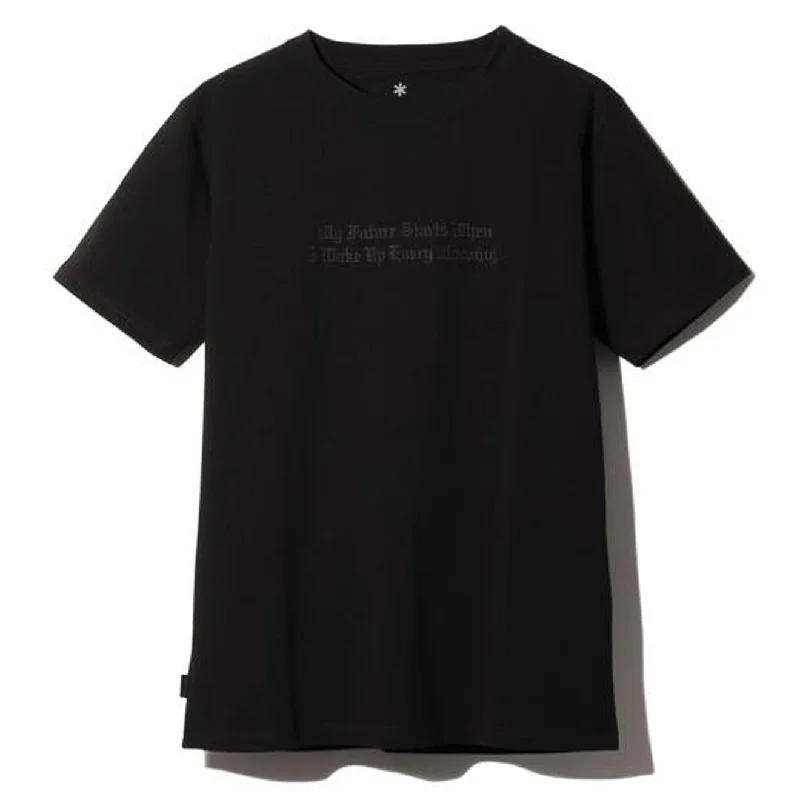 Now Available Snow Peak Typographical T-Shirt 3 Black