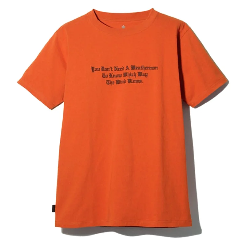 Mega Sale Snow Peak Typographical T-Shirt 4 Red
