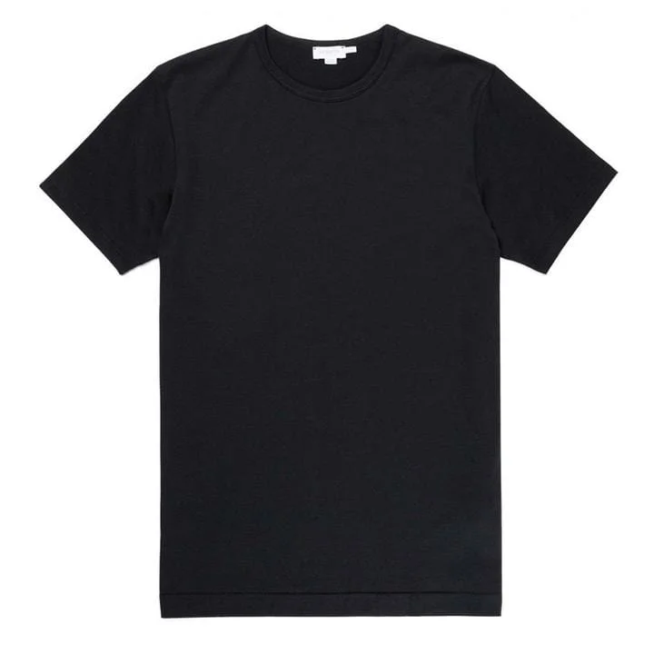 Hurry In Sunspel Classic Crew T-Shirt Black