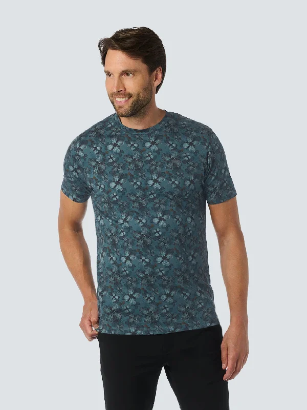 Customer Appreciation Sale No Excess T-shirt with Floral Print for Stylish Casual Looks | Cloud