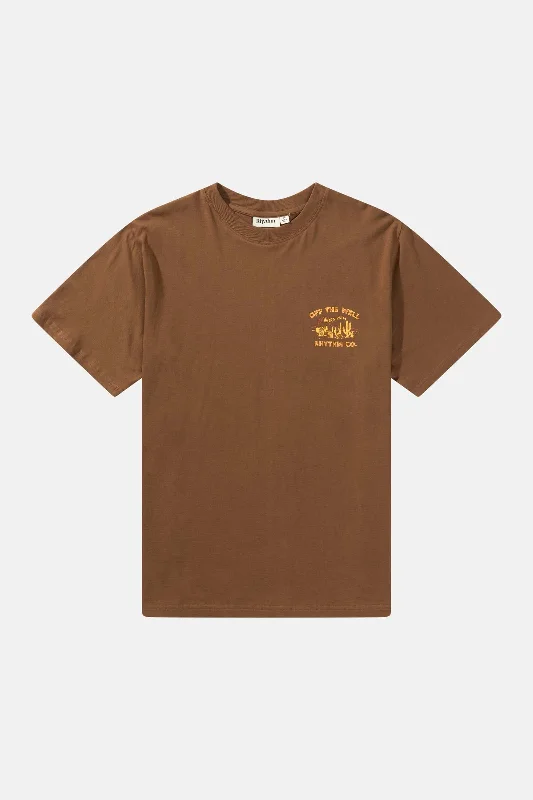 Closeout Worn Path Ss T-Shirt Chocolate