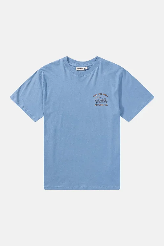 Bargain Prices Worn Path Ss T-Shirt Sea Blue
