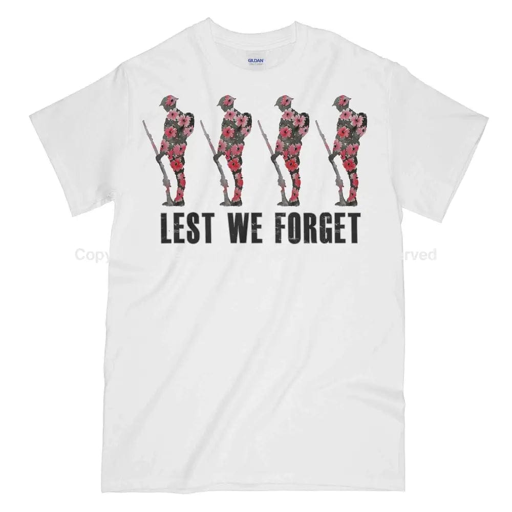 Weekend Savings Extravaganza WW1 Tommy Lest We Forget Printed T-Shirt